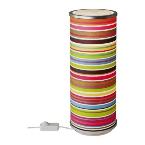 Pestrobarevná stolní lampa, autor: Ikea