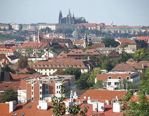 Z mnoha bytů máte výhled na krásnou Prahu a Vyšehrad, autor: www.albertov.eu