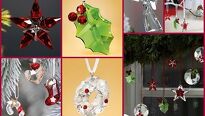 Ozdoby na vánoční stromek s krystaly Swarovski 