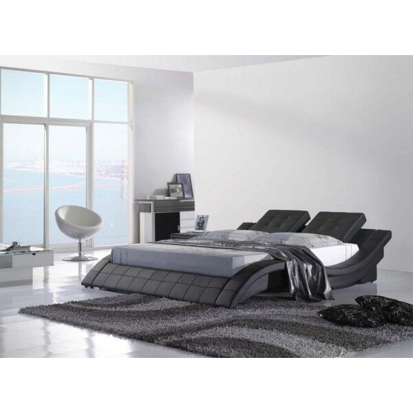 Futuristická postel v moderním šedém provedení, autor: Design-Lifestyle