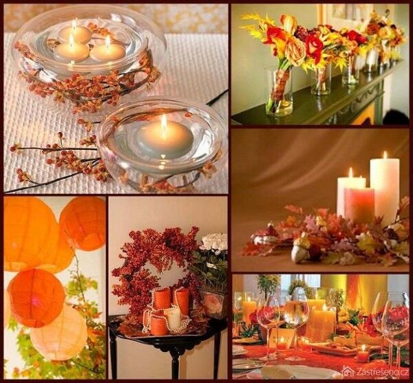 podzimní dekorace hrají všemi barvami