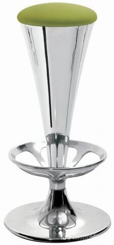 Futurisická barová židle se zeleným sedákem, autor: Dream