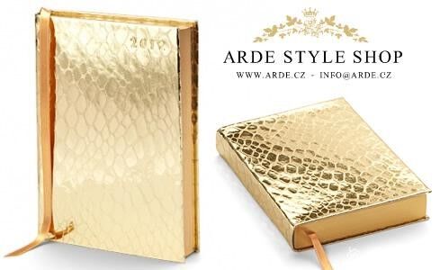 Luxusní zlatý diář, autor: style shop