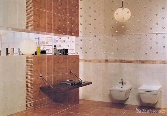 Koupelna v přírodních odstínech, autor: Rako