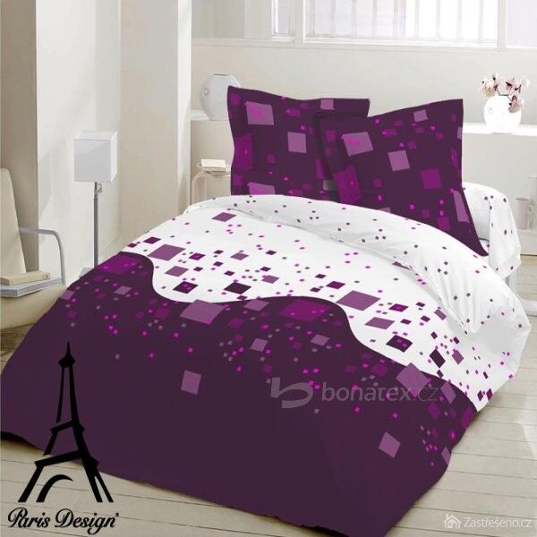 Povlečení Cubes lila